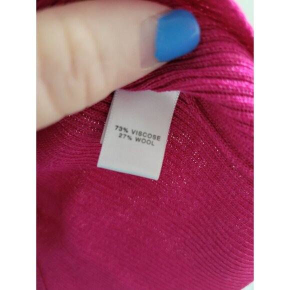 St John Collection Pink Wool blend ribbed sleeveless top size Medium career - Picture 6 of 6